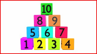 123 Song  Count 1 To 10  Teach Numbers 1234  Number Names 12345  Kindergarten amp Preschool Video [upl. by Aitan400]