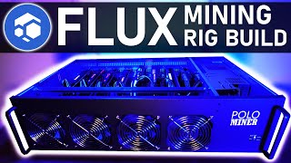 8 GPU FLUX MINING RIG BUILD  Hashrate OverClock Settings amp Profitability [upl. by Jonette]