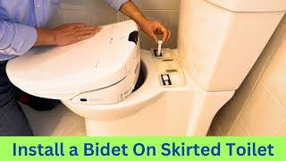 How to Install a Bidet on a Skirted Toilet Easy DIY Step by Step for Homeowners [upl. by Jasmine]