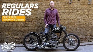 Regulars Rides Chris Shed Built 1952 Triumph Bobber [upl. by Siouxie]