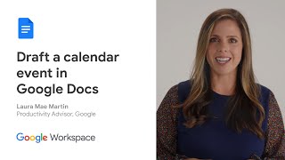 Draft a calendar event in Google Docs [upl. by Raines]