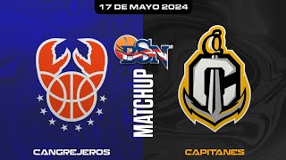 Cangrejeros de Santurce vs Capitanes de Arecibo  BSN2024 [upl. by Anitsirhc464]