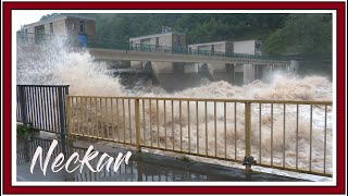 Wilder Neckar  Hochwasser 2024 Esslingen am Neckar  4K [upl. by Ringsmuth]