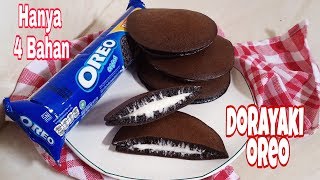 RESEP DORAYAKI OREO  DORAYAKI 4 BAHAN SUPER LEMBUT DAN ENAK [upl. by Ahsaekal243]