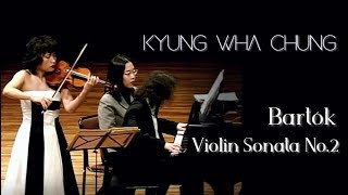 Kyung Wha Chung plays Bartók violin sonata No2 [upl. by Adnicul]