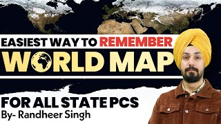 World Map Explained with Tips amp Tricks  Geography For UPPSC BPSC OPSC RO ARO  StudyIQ PCS [upl. by Marcel]