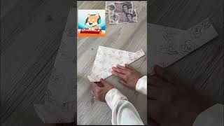 How to make an envelope without tape or glue diy envelope shorts origami how howto papercraft [upl. by Becca691]