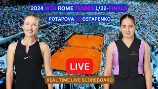 Jelena Ostapenko Vs Anastasia Potapova LIVE Score UPDATE Today Women Tennis 2024 WTA Rome 132Final [upl. by Greff]