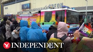 Brighton Pride celebrations in full swing despite Storm Antoni winds [upl. by Fauver]