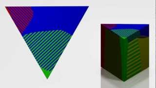 Ternary diagram  2 eutectics and 1 peritectic [upl. by Nana]