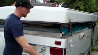 How to set up a tent trailer [upl. by Arbmat]