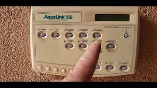 AQUALINK rs8 controller Basic Function [upl. by Lumpkin]