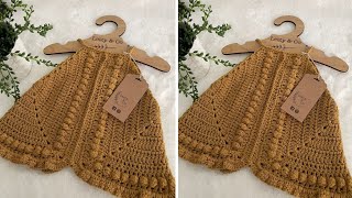 Liv crochet sun ☀️ top Staffor n mustard 69 months handmade festival boho beautiful design [upl. by Ylrevaw]