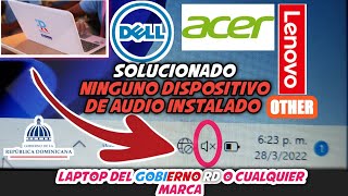 Nuevo Método Ningun Dispositivo De Audio instalado Solución definitiva Para cualquier PCLaptop 2022 [upl. by Elimay]