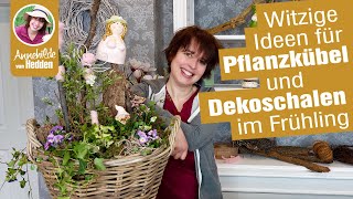 Wie Blumenkübel Balkonkästen und Pflanzschalen lange halten Frühlingsdeko  witzige DIY Ideen [upl. by Ytsirk602]