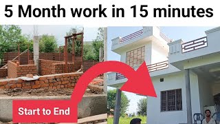 150 Days Work in 15 Minutes Step By Step Complete House Construction  1000sqft house Timelapse [upl. by Lachus318]