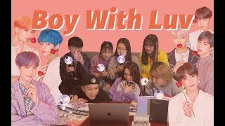 BTS Boy With Luv MV REACTION by PASSWORD DANCE CREW [upl. by Modnar786]