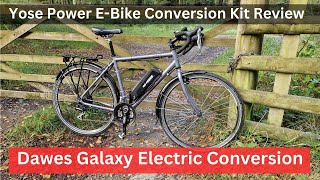 Yose Power ebike conversion kit review Dawes Galaxy touring bike electric conversion [upl. by Volotta647]