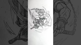 Uzui Tengen Speed Drawing StickHashira drawing anime shorts [upl. by Ahsienat]