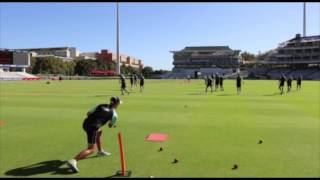 Surrey County Cricket Club take on fielding drills in Cape Town [upl. by Atiuqehc107]