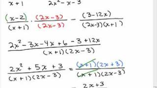 Add rational expressions different denominators 3 [upl. by Eiahpets956]