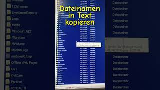 Windows Trick Dateinamen in Textdatei kopieren  exportieren Dateiliste erstellen [upl. by Collin]