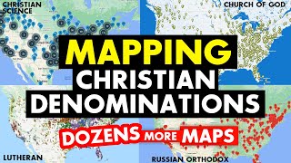 Mapped Out Christian Denominations in America [upl. by Earley]