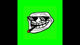 troll face meme green screen no copyright meme trollface troll beeperfunk sigma [upl. by Whiney468]