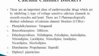 Calcium Channel Blockers  PPT [upl. by Airdnaz]