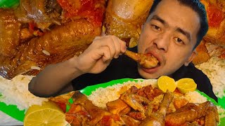 Naga mukbang village style mukbang chicken boil recipe asmr [upl. by Tterb123]