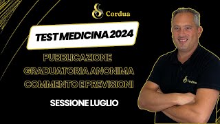 Test Medicina 2024  Graduatoria anonima  COMMENTO SESSIONE LUGLIO [upl. by Aidroc]