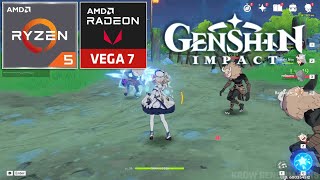 Genshin Impact  Ryzen 5 5600G  VEGA 7 [upl. by Rezal]