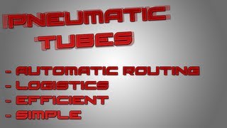 Tekkit  How to use Pneumatic Tubes [upl. by Nodgnal]