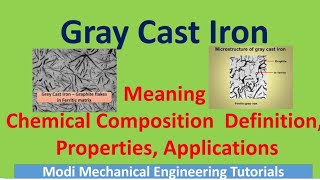 gray cast iron  gray cast iron microstructure gray cast iron properties  chemical composition [upl. by Anihpesoj]