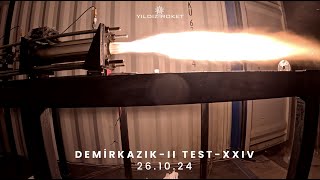 Static Fire Test24  DEMİRKAZIKII Hybrid Rocket Motor  Yıldız Rocket Team [upl. by Maillij711]