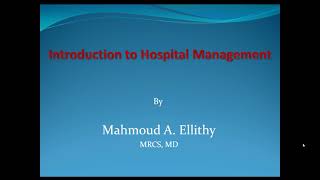 Introduction to Healthcare Management [upl. by Niehaus6]