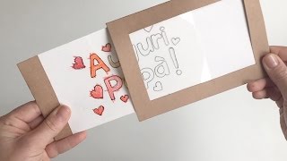 Biglietto di auguri per la Festa del Papà  Tutorial [upl. by Rance]