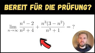 GRENZWERTE bestimmen  Übung für die Mathe KLAUSUR [upl. by Nodyarg]