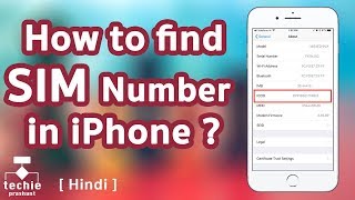 How to Find ICCID or SIM Number from iPhone HINDI [upl. by Pellegrini1]