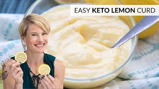 You NEED to make this EASY KETO LEMON CURD  4 ingredients and less than 1g carbs [upl. by Riba404]