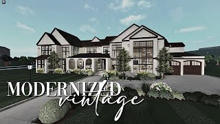 Bloxburg Modernized Vintage Family Home  No Large Plot  PART 1  Large Realistic House Build [upl. by Cruz]