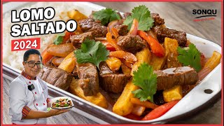 Como preparar un delicioso LOMO SALTADO  COMIDA PERUANA  SONQU [upl. by Elleiand]