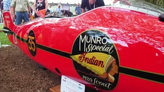 Burt Munros Worlds Fastest Indian 1967 Land Speed Record Breaking Bike Started Up [upl. by Haral330]