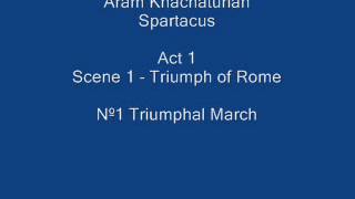 Aram Khachaturian  Spartacus  Acto 1 Escena 1wmv [upl. by Ahsinrev]