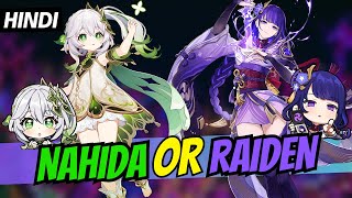 Hindi Raiden Or Nahida Who To Pull Confuse  Genshin Impact 44 [upl. by Oriana931]