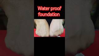 Waterproof foundation testingwaterprooffoundationwaterproofmakeupshortsytshortsrizvicosmetic [upl. by Yelwah88]