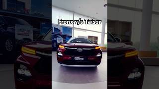 Fronx vs Taisor 2024 fronx taisor toyotataisor [upl. by Nhabois271]