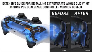 How to install Extremerate Whole Clicky Kit in PS5 Controller [upl. by Naiditch465]