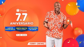 Uau Shopee 77 Até o Terry Crews veio comemorar o Aniversário Shopee 🥳 [upl. by Chane114]