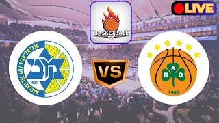 🔴LIVE  Panathinaikos Vs Maccabi Tel Aviv  EuroLeague Basketball Match 2024 Live Today [upl. by Adilen558]